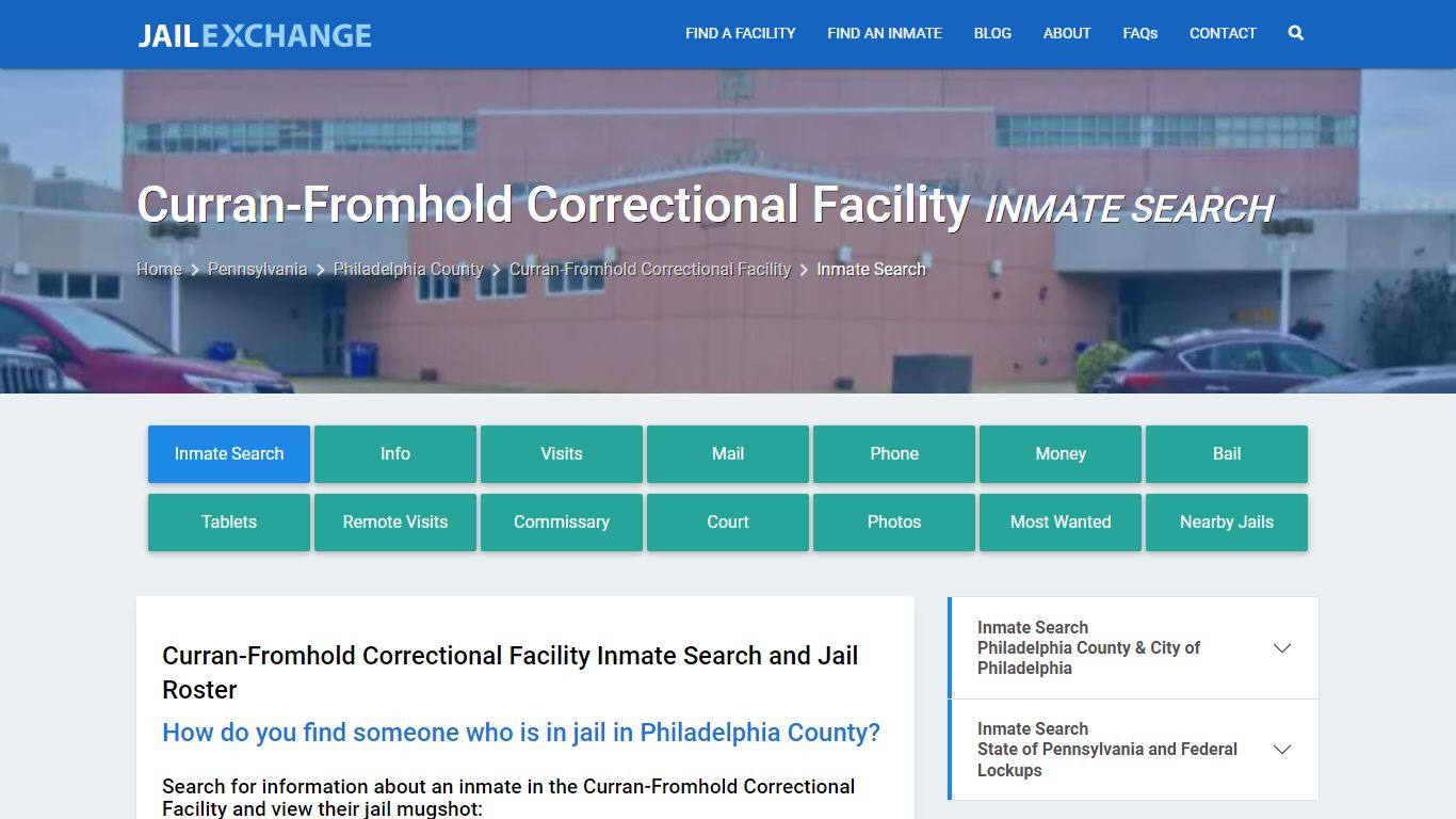 Curran-Fromhold Correctional Facility Inmate Search