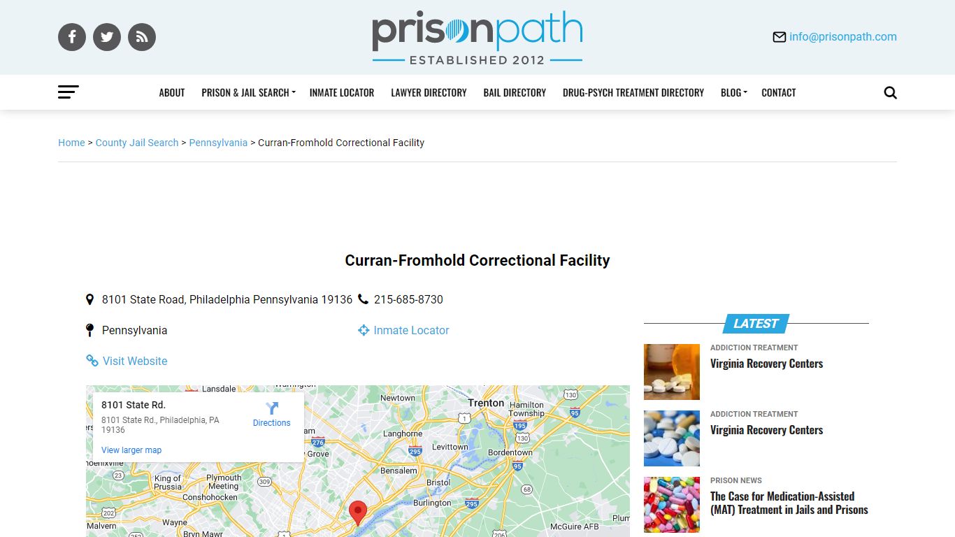 Curran-Fromhold Correctional Facility - Prison Inmate Search & Locator ...